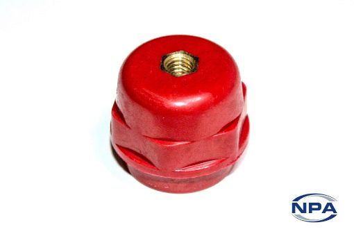 Picture of Insulator Threaded Bus Bar Red