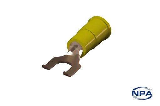 Picture of Connector Flanged Spade Yellow