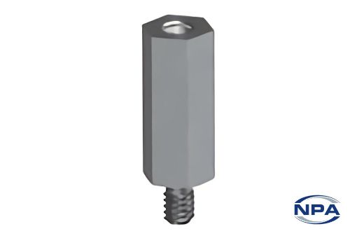 Picture of Spacer Threaded Clear Iridite