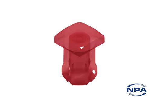 Picture of LED Lens Cap Square Red