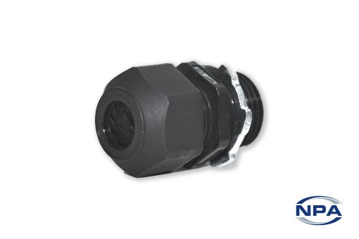 Picture of Cable Gland Oval Hole Liquid Tight Black