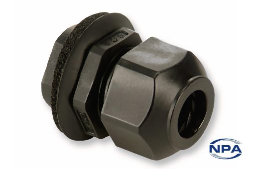 Picture of Cable Gland Snap-In Liquid Tight Black