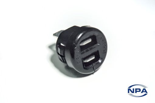 Picture of Spade Connector Chassis Mount Bushing Black