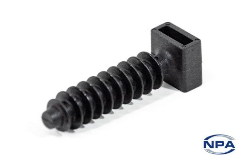 Picture of Cable Tie Mount Wall Plug Black