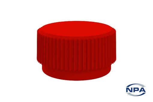 Picture of Knob With Screw Knurled Round Head Red