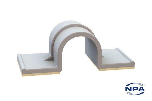 Picture of Cable Clip Double Adhesive Backed Natural