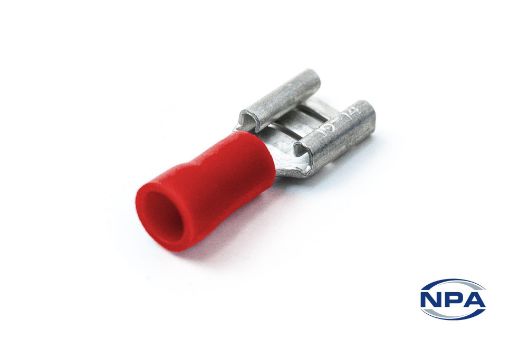 Picture of Crimp Connector Quick Connect Red