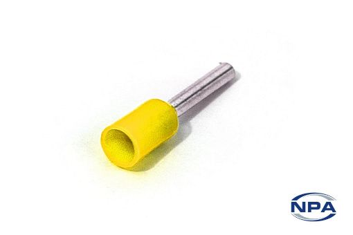 Picture of Ferrule Single Wire Yellow