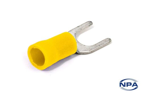 Picture of Crimp Connector Spade Yellow