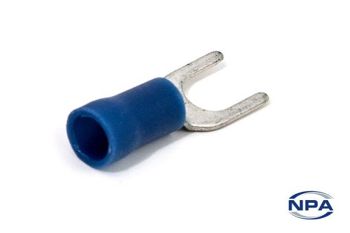 Picture of Crimp Connector Spade Blue