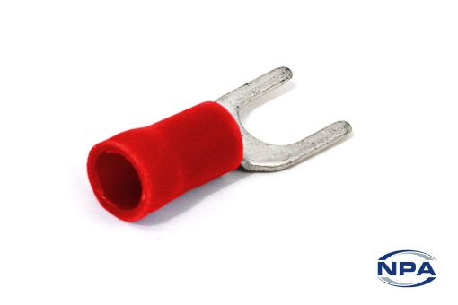 Picture of Crimp Connector Spade Red