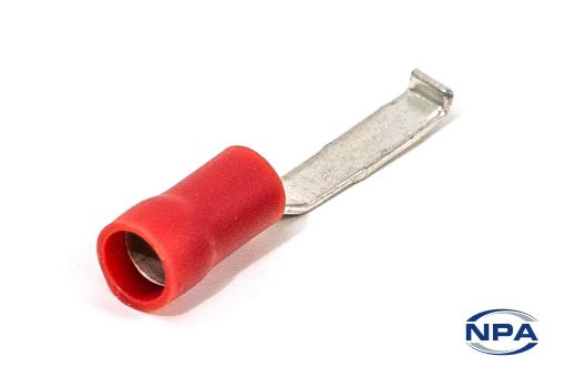 Picture of Crimp Connector Flat Blade With Lip Red