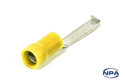 Picture of Crimp Connector Flat Blade With Lip Yellow