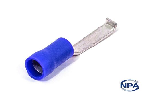 Picture of Crimp Connector Flat Blade With Lip Blue