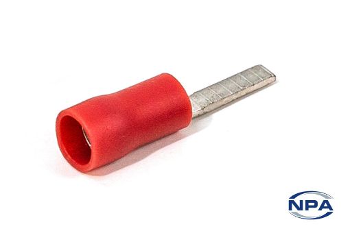 Picture of Crimp Connector Flat Blade Red