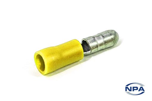 Picture of Crimp Connector Bullet Yellow