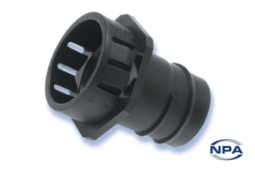 Picture of Conduit Fitting Heyco-Flex Quick Twist Black