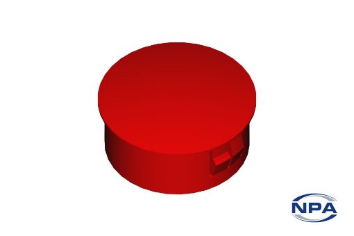 Picture of Hole Plug Dome Red