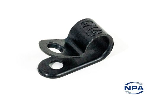 Picture of "P" Clip [Sold in bags of 100] Standard Black