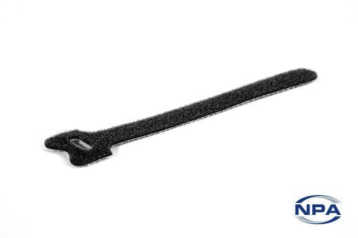 Picture of Cable Tie (Sold in bags of 20) Hook & Loop Black