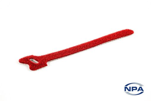 Picture of Cable Tie (Sold in bags of 20) Hook & Loop Red