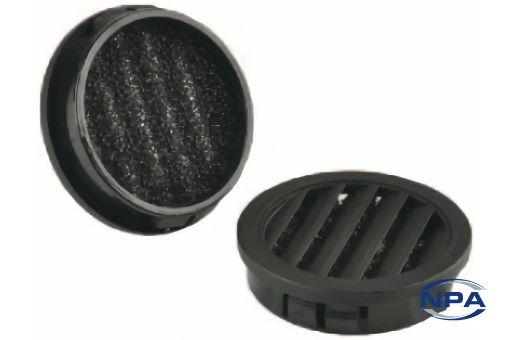 Picture of Hole Plug Louvered Black