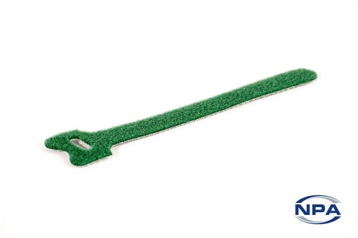 Picture of Cable Tie (Sold in bags of 20) Hook & Loop Green