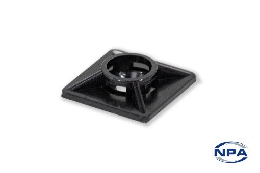 Picture of Cable Tie Mount Four Way Black