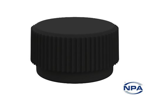 Picture of Knob With Screw Knurled Round Head Black