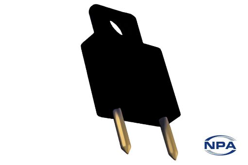 Picture of Micro Pin Insulated Shorting Plug Black