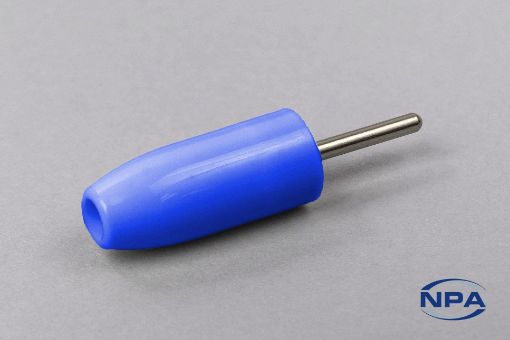 Picture of Test Tip Plug Solderless Blue