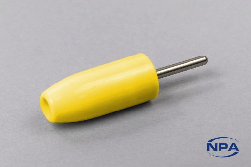 Picture of Test Tip Plug Solderless Yellow