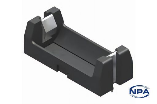 Picture of Battery Holder ½AA Black