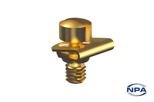 Picture of Terminal Screw Flat Head Yellow Chromate