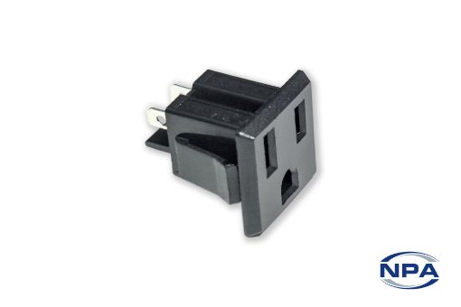 Picture of NEMA 5-15R US Outlet Panel Mount