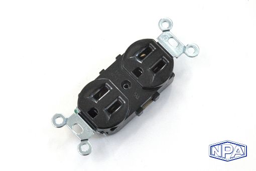 Picture of NEMA 5-15 Socket Duplex Oval With Ears