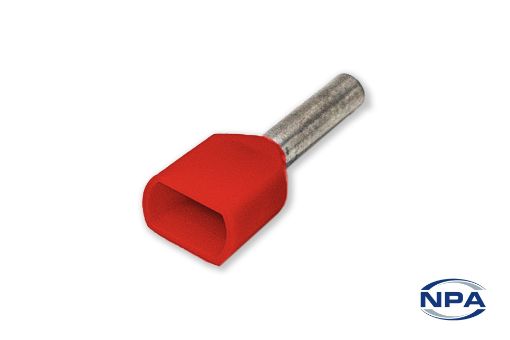 Picture of Ferrule Twin Wire Red