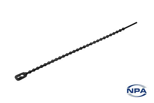 Picture of Cable Tie [Sold in bags of 100] Releasable Beaded Black