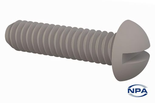 Picture of Machine Screw Round Head, Slotted Natural