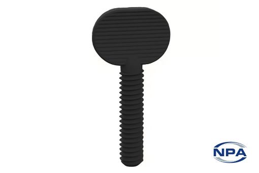 Picture of Thumb Screw Oval Head Black