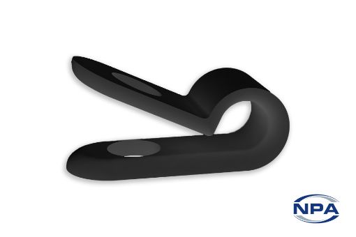 Picture of "P" Clip Standard Black