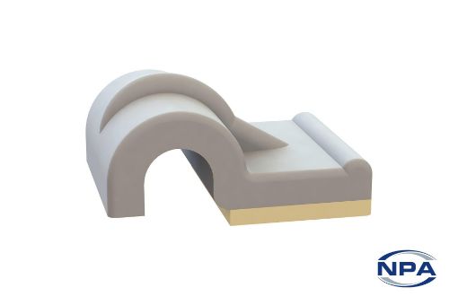 Picture of Cable Clip Single Adhesive Backed Natural