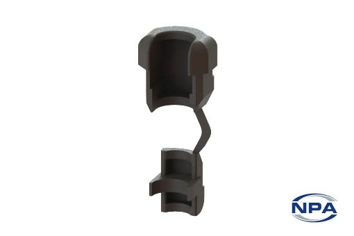 Picture of Strain Relief Bushing Right-Angled Black