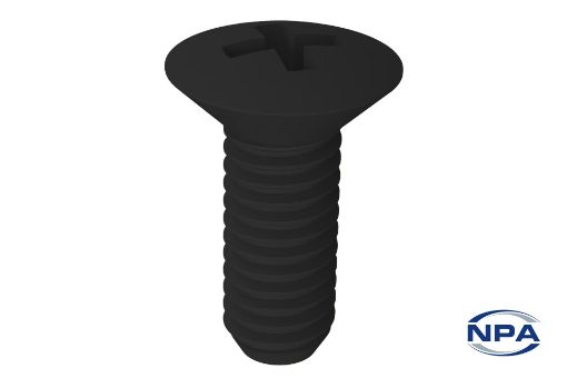 Picture of Machine Screw Phillips Head Black