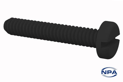 Picture of Machine Screw Pan Head, Slotted Black