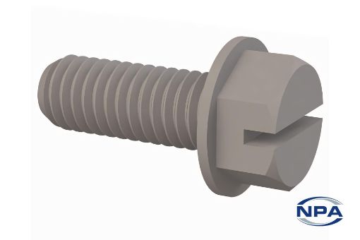 Picture of Washer Cap Screw Hex Head, Slotted Natural