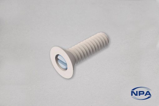 Picture of Machine Screw Countersunk, Reinforced, Slotted Natural