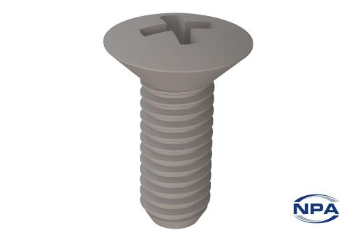 Picture of Machine Screw Oval Head, Phillips Natural