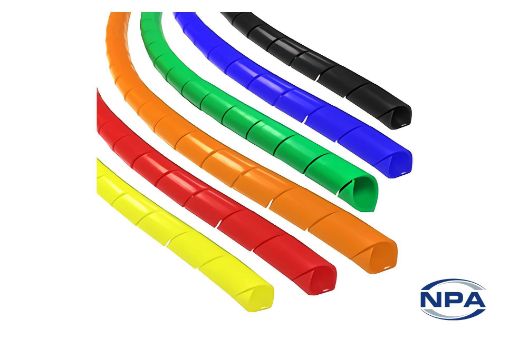 Picture of Spiral Cable Wrap (Sold In 30 Metre Rolls) Fluorescent Yellow