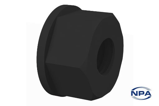 Picture of Lock Nut For Steel Screws Black